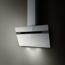 Elica Ascent 90cm Wall Mounted Chimney Cooker Hood White Glass